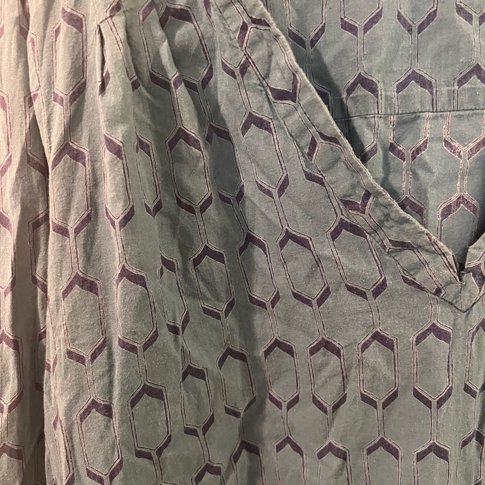 Layla Blue Patterned Top - Picture 3 of 4